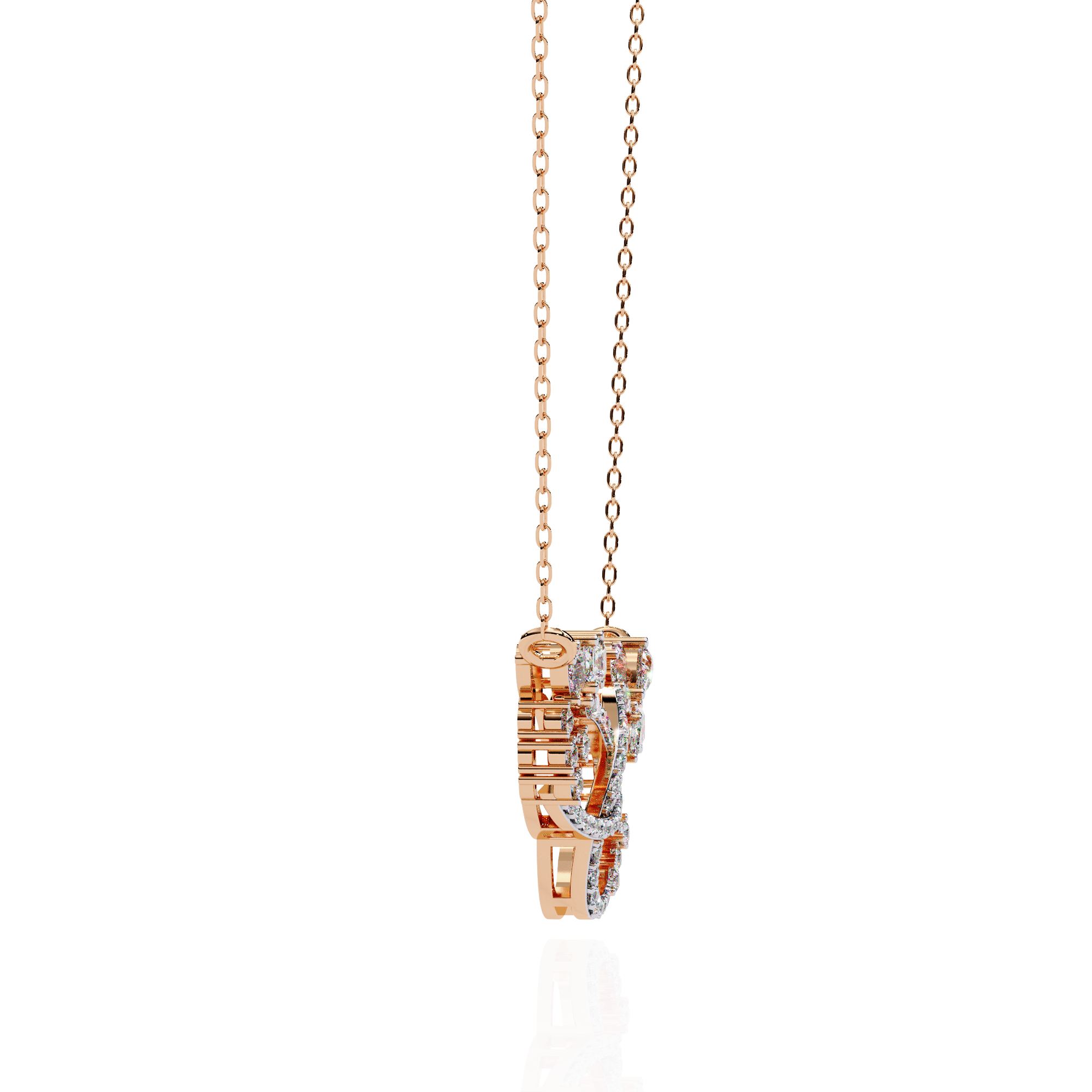 Solitairekart 0.73ct Eternal Harmony Natural Diamond Necklace-HI Color, VS-SI Clarity